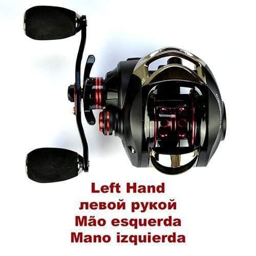 Planet Gates Left Hand Reel Casting Fishing Reel Baitcasting Reels Saltwater Freshwater Baitcaster 17+1BB Magnetic Brake System Fishing Reel