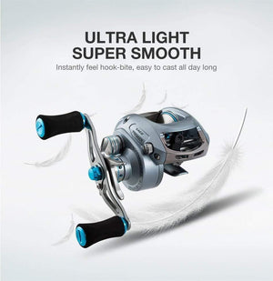 Planet Gates Left Hand Saex Premier Baitcasting Reel 7BB 6.5: 1 Magnetic Brake 179g Aluminum  Right or Left Hand Bait Casting Fishing Reel