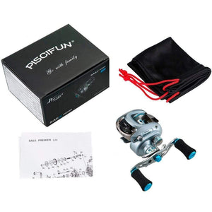 Planet Gates Left Hand Saex Premier Baitcasting Reel 7BB 6.5: 1 Magnetic Brake 179g Aluminum  Right or Left Hand Bait Casting Fishing Reel