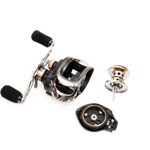 Planet Gates left hand using 18+1 BB Fishing Reel Carbon Shell Lightweight 217g Max Drag 10KG/17.6LB Baitcasting Reel Casting Reel Reel Fishing
