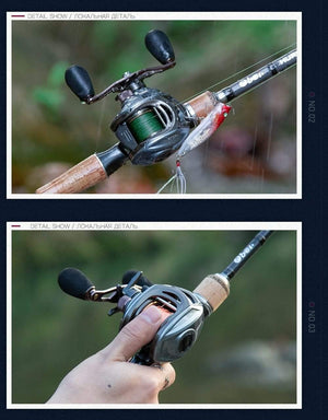 Planet Gates left handle / 12 Fishing reel super light moulinet carretilha 11+1 ball bearing Magnetic brake high quality casting reel