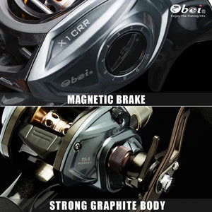 Planet Gates left handle / 12 Fishing reel super light moulinet carretilha 11+1 ball bearing Magnetic brake high quality casting reel