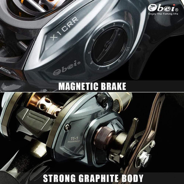 Planet Gates left handle / 12 Fishing reel super light moulinet carretilha 11+1 ball bearing Magnetic brake high quality casting reel