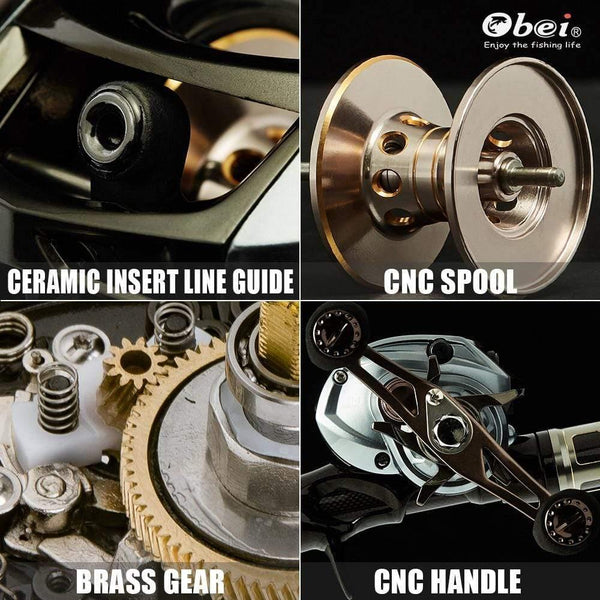 Planet Gates left handle / 12 Fishing reel super light moulinet carretilha 11+1 ball bearing Magnetic brake high quality casting reel