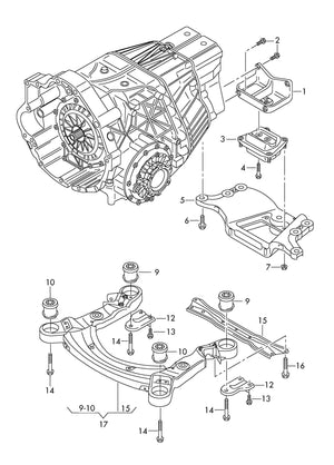 Planet Gates Left Rear AutomaticTransmission Mount Engine Support Mounts For Audi A6 Avant 2.0T 2.7 3.2 4F0399151BA 4F0399151BL