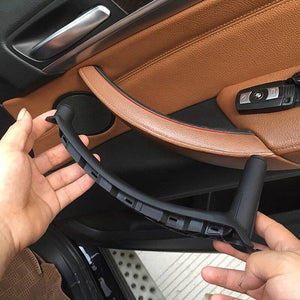 Planet Gates Left Right Side Inner Interior Armrest Door Panel Handle Pull Trim Cover For BMW E70 X5 E71 X6