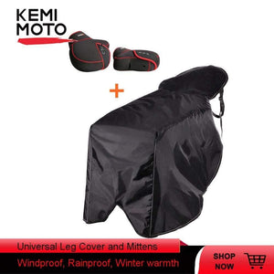 Planet Gates Leg Cover & Mittens Universal Motorcycle Warm Gloves Rain Wind Cold Protection Moisture Knee Protector Winter Quilt For TMAX 530