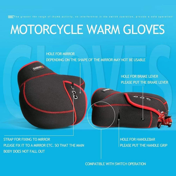 Planet Gates Leg Cover & Mittens Universal Motorcycle Warm Gloves Rain Wind Cold Protection Moisture Knee Protector Winter Quilt For TMAX 530