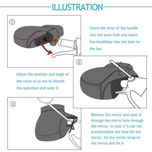 Planet Gates Leg Cover & Mittens Universal Motorcycle Warm Gloves Rain Wind Cold Protection Moisture Knee Protector Winter Quilt For TMAX 530
