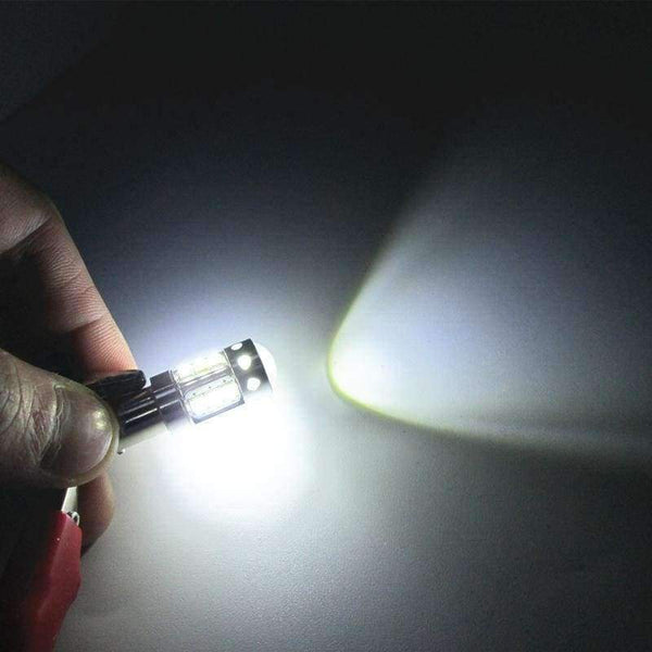 Planet Gates Leites 2PCS H6W H21W BAY9S BA9S BAX9S T4W XBD Chips Led White Canbus Error Free LED Reverse Lights 80W White