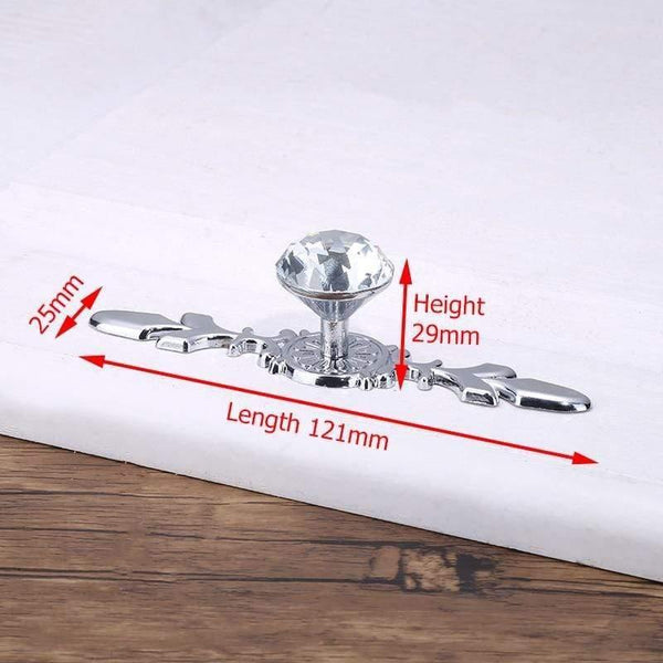Luxury Diamond Crystal Handles Shoe Box Cabinet Handles Closet Door  Drawer Knobs Wardrobe Pulls Pullers With Screws Hardware