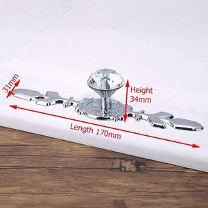 Luxury Diamond Crystal Handles Shoe Box Cabinet Handles Closet Door  Drawer Knobs Wardrobe Pulls Pullers With Screws Hardware