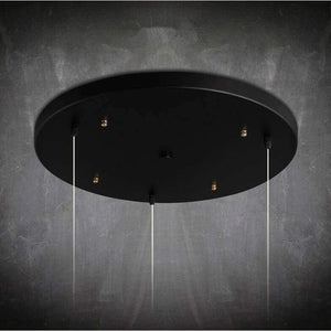 Planet Gates Length 70CM Time-limited Hot Sale Iron 3 Heads Chandelier Lighting Accessories Long Shape 70cm Ceiling Plate Circular Diameter 50cm