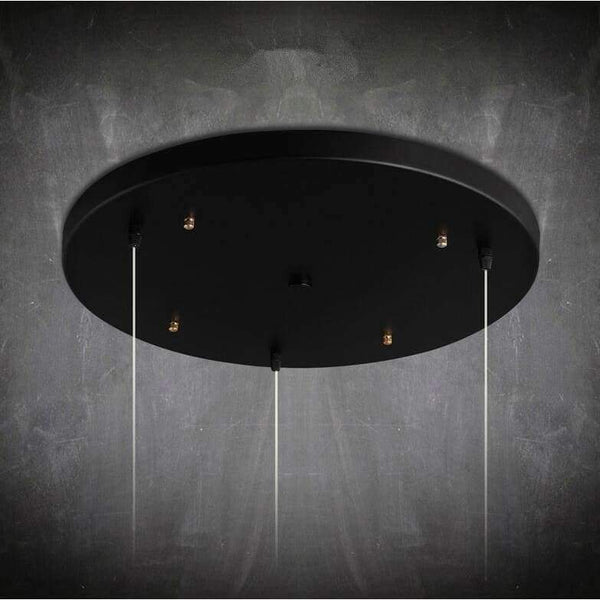 Planet Gates Length 70CM Time-limited Hot Sale Iron 3 Heads Chandelier Lighting Accessories Long Shape 70cm Ceiling Plate Circular Diameter 50cm