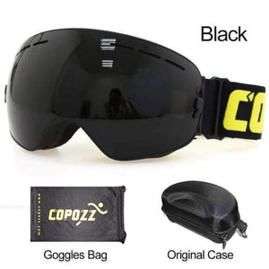 Planet Gates Lens black with box / China Ski Goggles Men Women Snowboard Goggles Glasses for Skiing UV400 Protection Snow Skiing Glasses Anti-fog Ski Mask