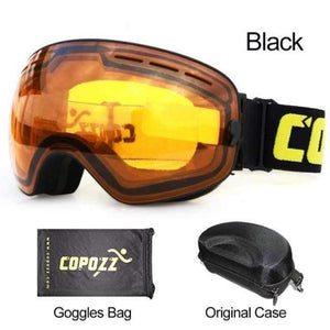 Planet Gates Lens orange with box / China Ski Goggles Men Women Snowboard Goggles Glasses for Skiing UV400 Protection Snow Skiing Glasses Anti-fog Ski Mask