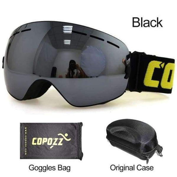 Planet Gates Lens silver with box / China Ski Goggles Men Women Snowboard Goggles Glasses for Skiing UV400 Protection Snow Skiing Glasses Anti-fog Ski Mask