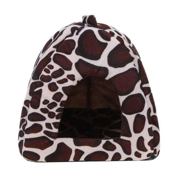 Planet Gates Leopard / 26x26cm Foldable Cat Dog Kennel Warm Cushion Strawberry Shape Sponge Pet House Dog Nest D0014
