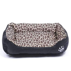 Planet Gates Leopard / 42x32 cm Soft PP Cotton Pet Dog Bed Winter Warm Padded Puppy Cat Sofa Bed Cushion Waterproof Cat Dog Pet Mat House