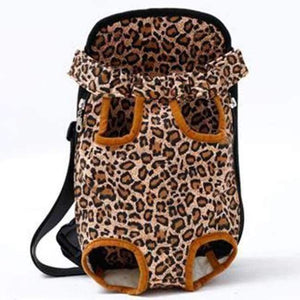 Planet Gates Leopard canvas / L Carrier Backpack Mesh Camouflage Outdoor Travel Products Breathable Shoulder Handle Bags for Small Dog Cats Pet Bag