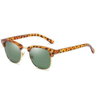 Planet Gates Leopard dark green Classic Semi-Rimless Sunglasses Men's Women 2021 Square Polarized Sun glasses Men Oculos De Sol Gafas UV400 Retro Eyewear