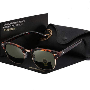 Planet Gates leopard deep green / with original box UV400  Polarized Sunglasses men women Classic cool retro Sun glasses Coating  man Driving Shades fashion male oculos