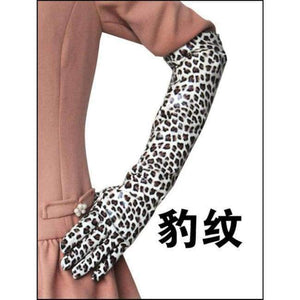 Planet Gates Leopard pattern / S Lady Fashion High Quality PU Leather Winter Gloves Women Warm Cute Mittens Female Long Style Elbow Gloves G203
