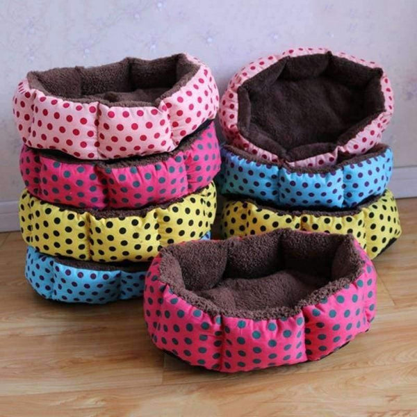 Planet Gates Leopard Print Pet Cat and Dog Bed Pink Blue Yellowish brown, Deep pink SIZE S M L XL Puppy House New
