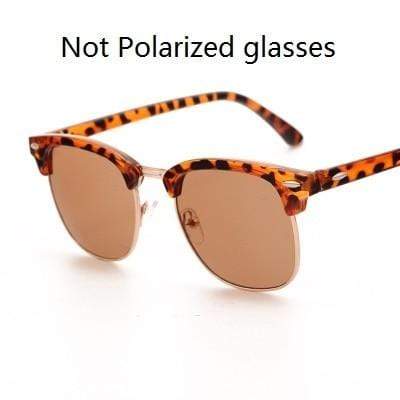Planet Gates leopard tea Classic Semi-Rimless Sunglasses Men's Women 2021 Square Polarized Sun glasses Men Oculos De Sol Gafas UV400 Retro Eyewear