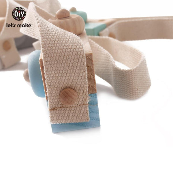 Planet Gates Let'S Make 1Pc Wooden Baby Toys Fashion Camera Wood Pendants Montessori Toys For Kids Wooden Diy Present Nursing Gift Baby Block