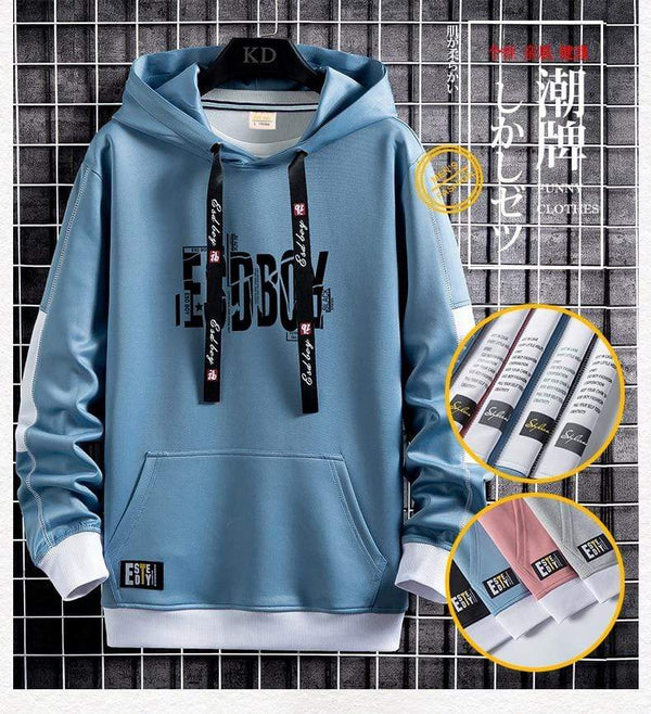 Planet Gates Letter Print Mens Hoodies 2021 Japanese Style Hip Hop Casual Sweatshirts Streetwear Male Hoodies Harajuku Pullover Tops
