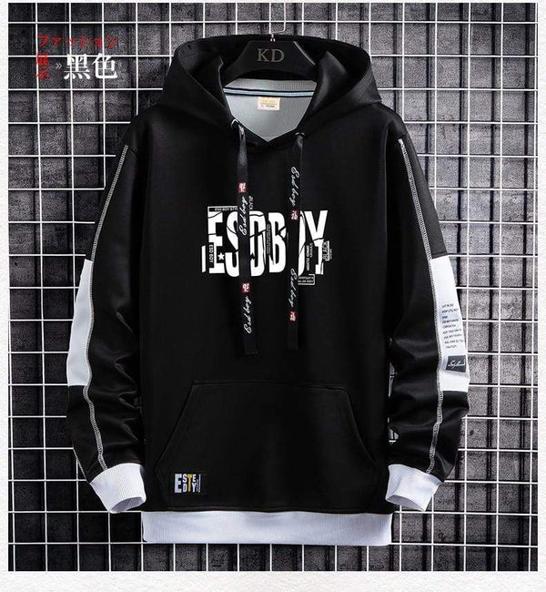 Planet Gates Letter Print Mens Hoodies 2021 Japanese Style Hip Hop Casual Sweatshirts Streetwear Male Hoodies Harajuku Pullover Tops