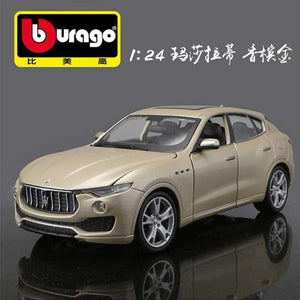 Planet Gates Levante 2 1:24 2008 Maserati GranTurismo alloy racing car Alloy Luxury Vehicle Diecast Pull Back Cars Model Toy Collection Gift