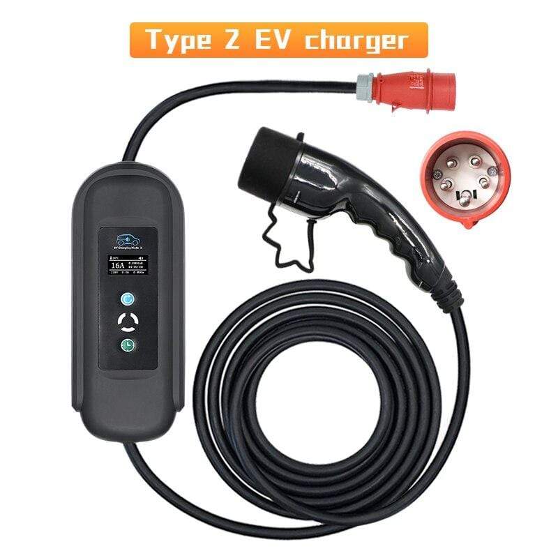 Planet Gates Level 2 EV Charger Type 2 16A CEE Plug 11kw  EV Charging Cable for Electr Car Charger Station honda car charger free shipping