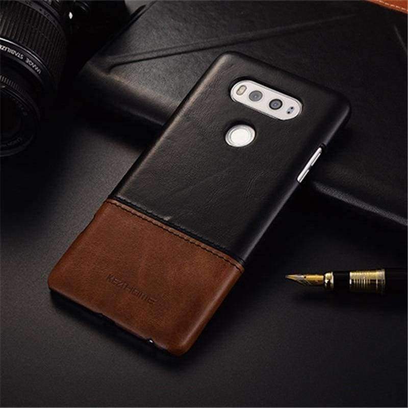 Planet Gates LGV20 black / Genuine Leather Vintage genuine leather back cover case For LG V20 phone cases and covers LGV20 shell