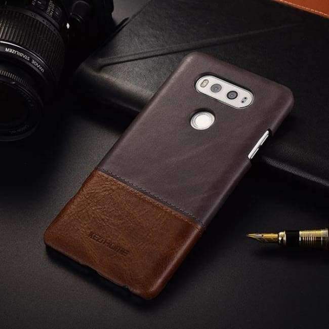 Planet Gates LGV20 black / Genuine Leather Vintage genuine leather back cover case For LG V20 phone cases and covers LGV20 shell