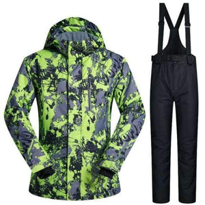 Planet Gates LH And Black / M Winter Ski Suit Men Thermal Jackets Waterproof Snowboard Suits Cross Country Skiing And Snowboarding Jackets For Men