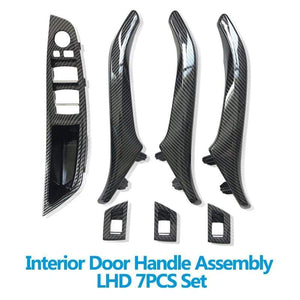 Planet Gates LHD RHD Interior Door Carbon Fiber Armrest Pull Handle Assembly Replacement For BMW 5 Series F10 F11 520i 523i 525i 528i 535i