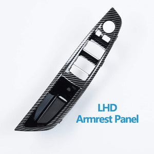 Planet Gates LHD RHD Interior Door Carbon Fiber Armrest Pull Handle Assembly Replacement For BMW 5 Series F10 F11 520i 523i 525i 528i 535i