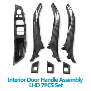 Planet Gates LHD RHD Interior Door Carbon Fiber Armrest Pull Handle Assembly Replacement For BMW 5 Series F10 F11 520i 523i 525i 528i 535i