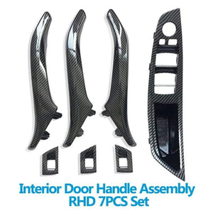 Planet Gates LHD RHD Interior Door Carbon Fiber Armrest Pull Handle Assembly Replacement For BMW 5 Series F10 F11 520i 523i 525i 528i 535i