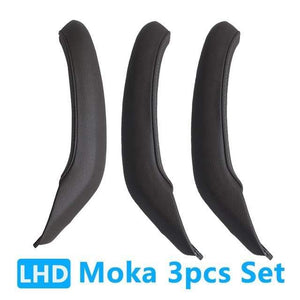 Planet Gates LHD Set Moka Car Interior Passenger Door Left Right Pull Handle Leather Cover Replacement For BMW X3 X4 F25 F26 2010-2016
