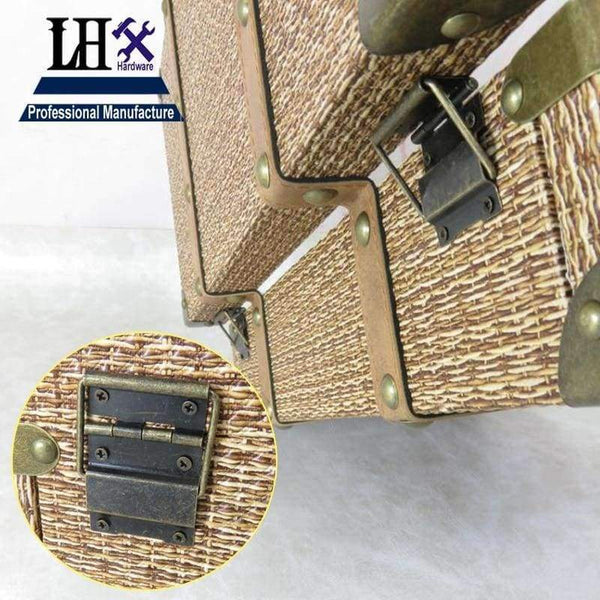 Planet Gates LHX FH-04 LHX Hardware Top Quality 10pcs Antique Zinc Alloy Wooden Gift Box Hinge Printing Packaging Jewelry Box DIY Accessories