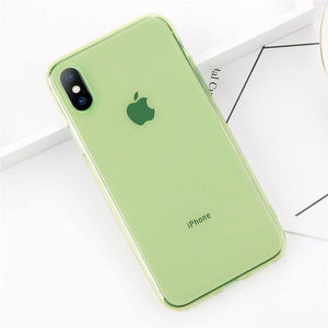 Planet Gates Ligh Green / For iPhone X USLION Clear TPU Silicone Case For iPhone X 8 Plus Ultra Thin Transparent Back Cover for iPhone 7 6 6S Plus Soft Phone Cases