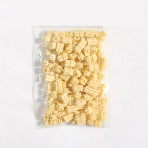 Planet Gates Light Beige 200pcs Mini Building Blocks DIY Brick 1x1Dots 200PCS 25Colors Educational Games Toys for Children Compatible with brands blocks
