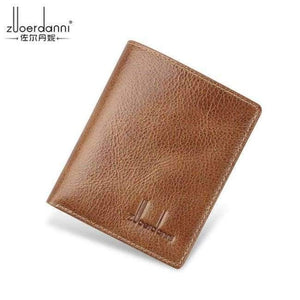 Planet Gates Light beige Thin Wallet Men Small Wallets Quality leather Short Purse Male Luxury Vintage Card Holder Cowhide Purses Retro New