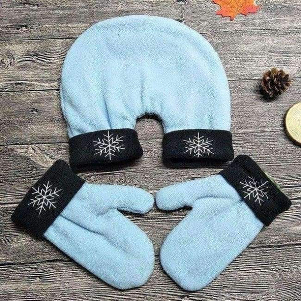 Planet Gates light blue 1 Set Romantic Sweethearts Lovers Gloves Women Men Winter Thickening Warm Polar Fleece Mittens For Lovers Couple Gift AGL012