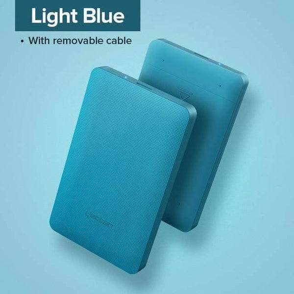 Planet Gates Light Blue 2.5 HDD Case SATA to USB 3.0 Adapter External Hard Drive Enclosure for SSD Disk HDD Box Case HD 2.5 SSD Case SATA to USB