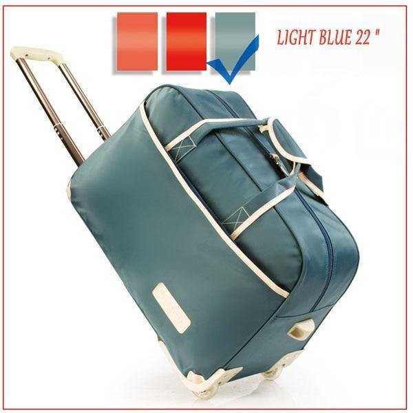 Planet Gates Light blue 22 Trolley Luggage Rolling Suitcase Brand Casual Thickening Rolling Case Travel Bag on Wheels Luggage Suitcase