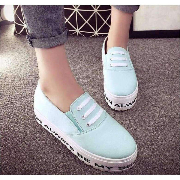 Creepers Smile Face Shoes Woman Plus Size 35-40 Platform Women Flats Shoes 2016 White